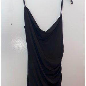 ASOS Club London Long Black Dress with lace detail (US size 8)